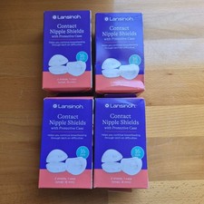 Lansinoh Nipple Shields With Protective Case 16mm BPA-Free 2 Shields Per Box