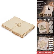 Watercolor Paper 6x8 Inch 150 GSM Cotton 50 Sheets Deckled Edge Handmade Acid