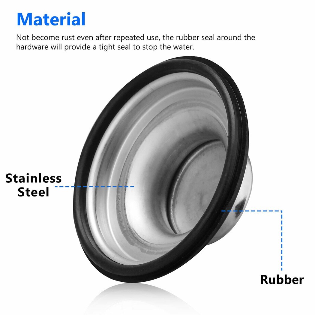 Garbage Disposal Stopper For ANY Standard Kitchen Sink Drain For Insinkerator QC