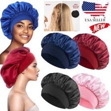 NEW Silk Bonnet for Sleeping,Satin Hair Bonnets,Soft Elastic Band Silk Sleep Cap