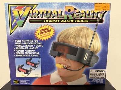 1990s Micro Games of America Virtual Reality Headset Walkie Talkies MGA-2950 