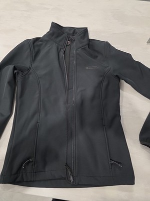 Mountain Warehouse Womens Jacket US 2 Black Softshell Full Zip Up 