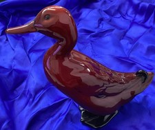 Royal Doulton Flambe’ Large Mallard Duck Figurine 16cm Height ( pre-owned)