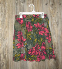 French Connection Green Pink Floral Tropical Skirt Womens Sz XS Coconut Beach — photo 1
