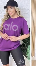 ALO Women's Activewear Set T-Shirt  Shorts Multiple Colors