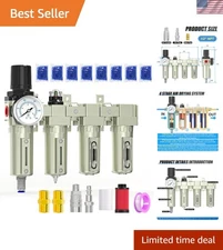 Heavy Duty 1/2" NPT Air Drying System with Coalescing Filter for Ultimate Purity