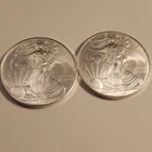 American Silver Eagle Coins, Lot of 2 - 2010 1oz .999 Fine Silver, 2oz of Silver