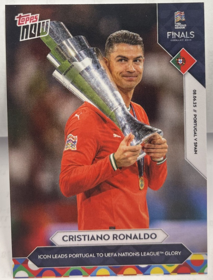 Cristiano Ronaldo 2025 Topps Now Icon Portugal UEFA Nations League Glory #7 - SP