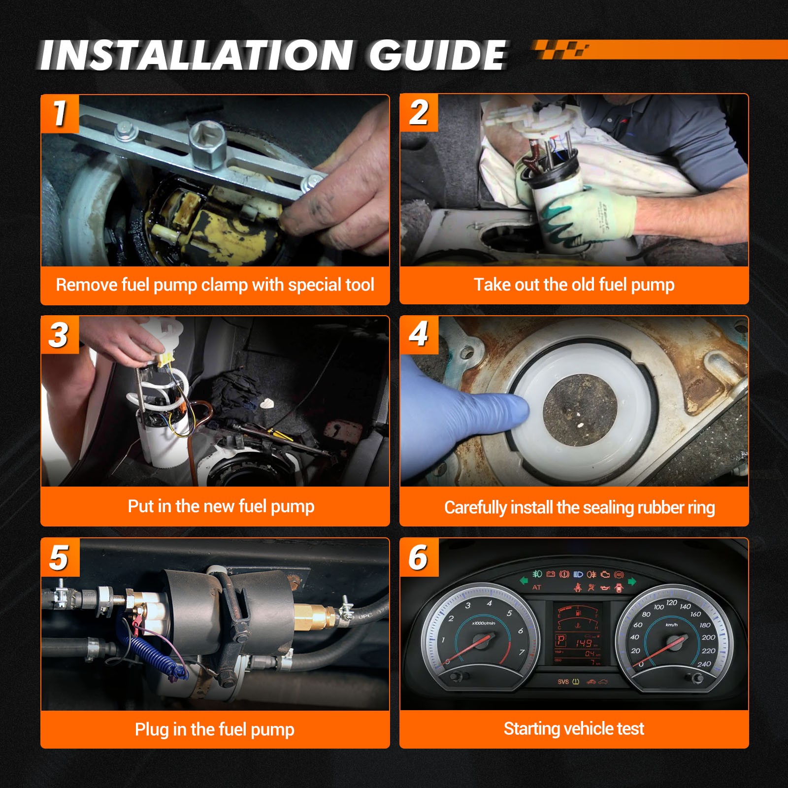 Fuel Pump Assembly For 2003 2004 Jeep Wrangler All Engines 5093788AB SP7156M thumbnail 8