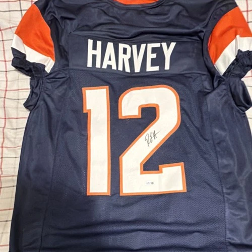 Harvey #12 Football Jersey Autographed Original JSA Authenticated