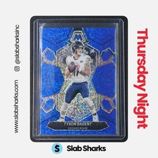 2024 PANINI MOSAIC #36 TYSON BAGENT BLUE SPARKLE PRIZM /96