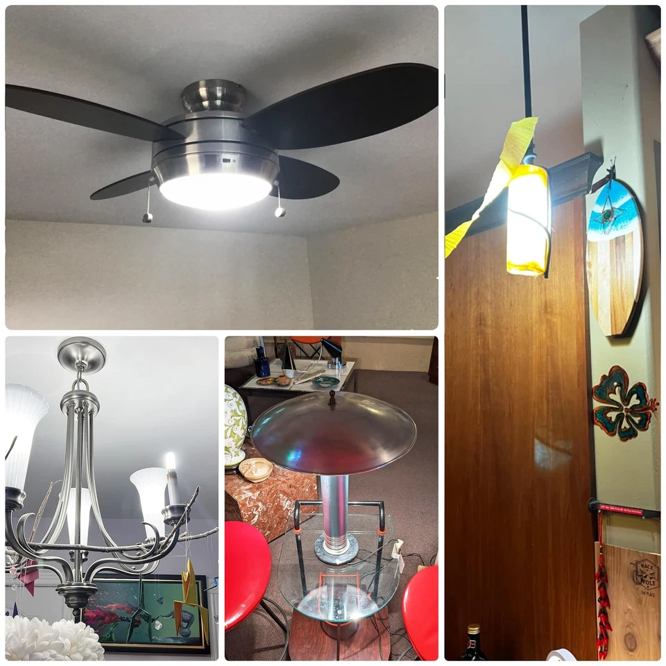 E11 Led Bulbs 120V 100W Halogen Candelabra Bulbs Equiva Dimmable,T3 T4 Mini B... - Image 4 of 4