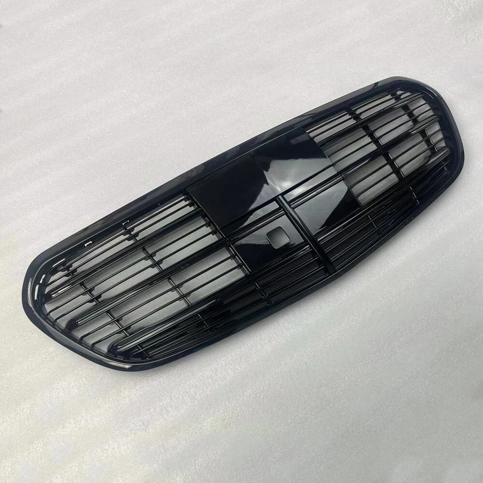 Gloss Black For 2021 2022 2023-24 Mercedes-Benz W223 S450 S500 S580 Front Grille - Imagem 4 de 4