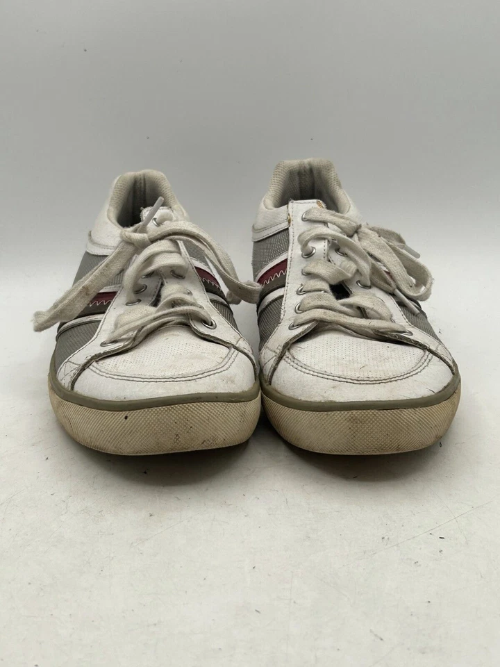 Zapatillas Originales Penguin Para Hombre Talla 9 Gris Blanco Malla Deshielo Con Cordones PTHM 220-4 Foto 2 de 4