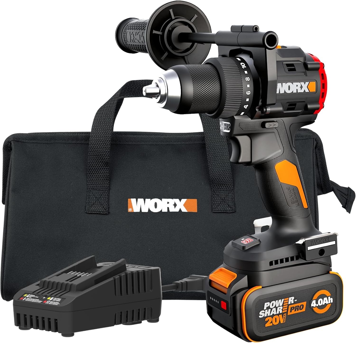 Cordless Drill Driver, 20V 930 in&middot;lbs Brushless Power Drill Driver