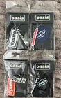 Oasis Record Live Forever, Supersonic, Shaker Maker Pintrill Keychain 4 pack