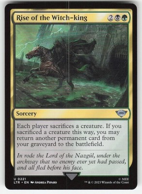 RISE OF THE WITCH-KING 221 UNIVERSES BEYOND: LOTR: TALES OF MIDDLE-EARTH MTG LP