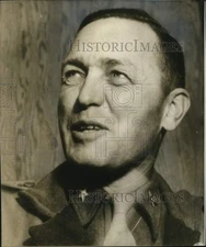 1945 Press Photo Brigadier General Edwin L. Sibert, of Massachusetts in Closeup
