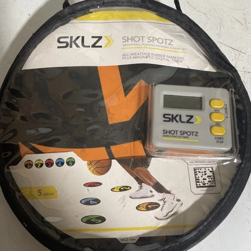 Basketball Training Sklz Shot Spotz Markers and game set W Digital time 5 Colors