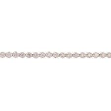 .26ctw Round Diamond Prong-Set 7.25" Tennis Bracelet 10k White Gold 4.75 Grams