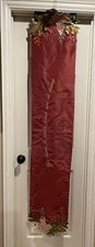 Thanksgiving Table Runner Fall Embroidered Leaves 70” X 15” Table Decorations
