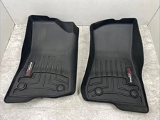 2018-2025 Jeep Wrangler Front Weathertech All Weather Floor Mat Set Black