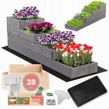 Impregnated Raised Garden Bed Planter Box Vegetable Patch 36x30x120cm Eco