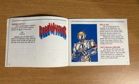 Robo Warrior RoboWarrior - Nintendo NES - Instruction Manual Booklet Only