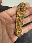 Set Antique/ Vtg. Chinese Gilt Metal Buddha, Glass Bead — photo 5