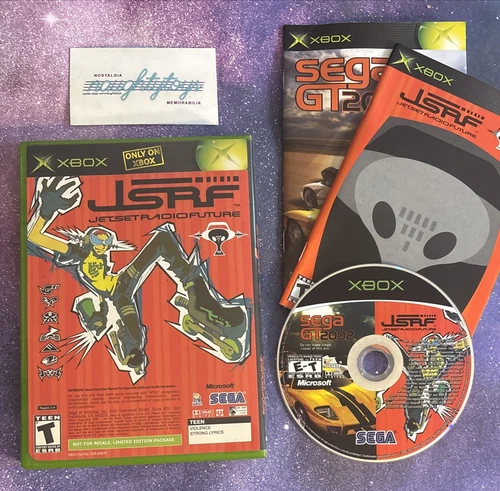 SEGA GT 2002 / Jet Set Radio Future JSRF (Microsoft Xbox) Complete w/ Manuals