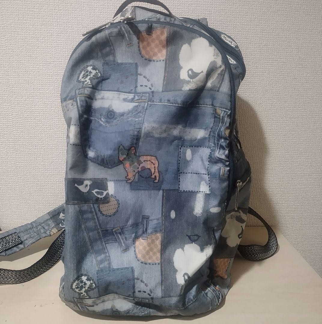 LeSportsac denim style patchwork pattern all over… - image 9