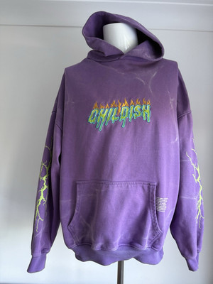Childish Hoodie TGF Purple Lightning Strikes Robs Motors Logo Pullover Gr. Medium