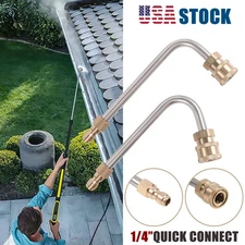 Washer Extension Gutter Rod Cleaner Wand Attachment Accessory High Pressure Rod