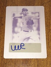 WYATT SCOTTI 2019 Leaf Perfect Game MAGENTA PLATE AUTOGRAPH #1/1 NORTHEASTERN
