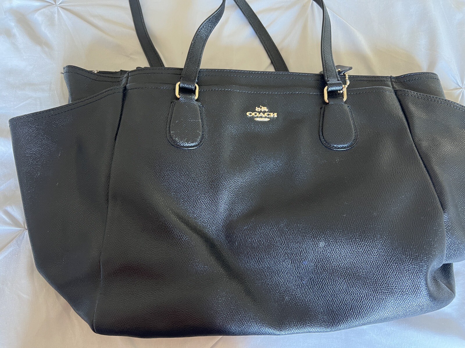 Coach Black Diaper Leather Bag Baby Bag eBay