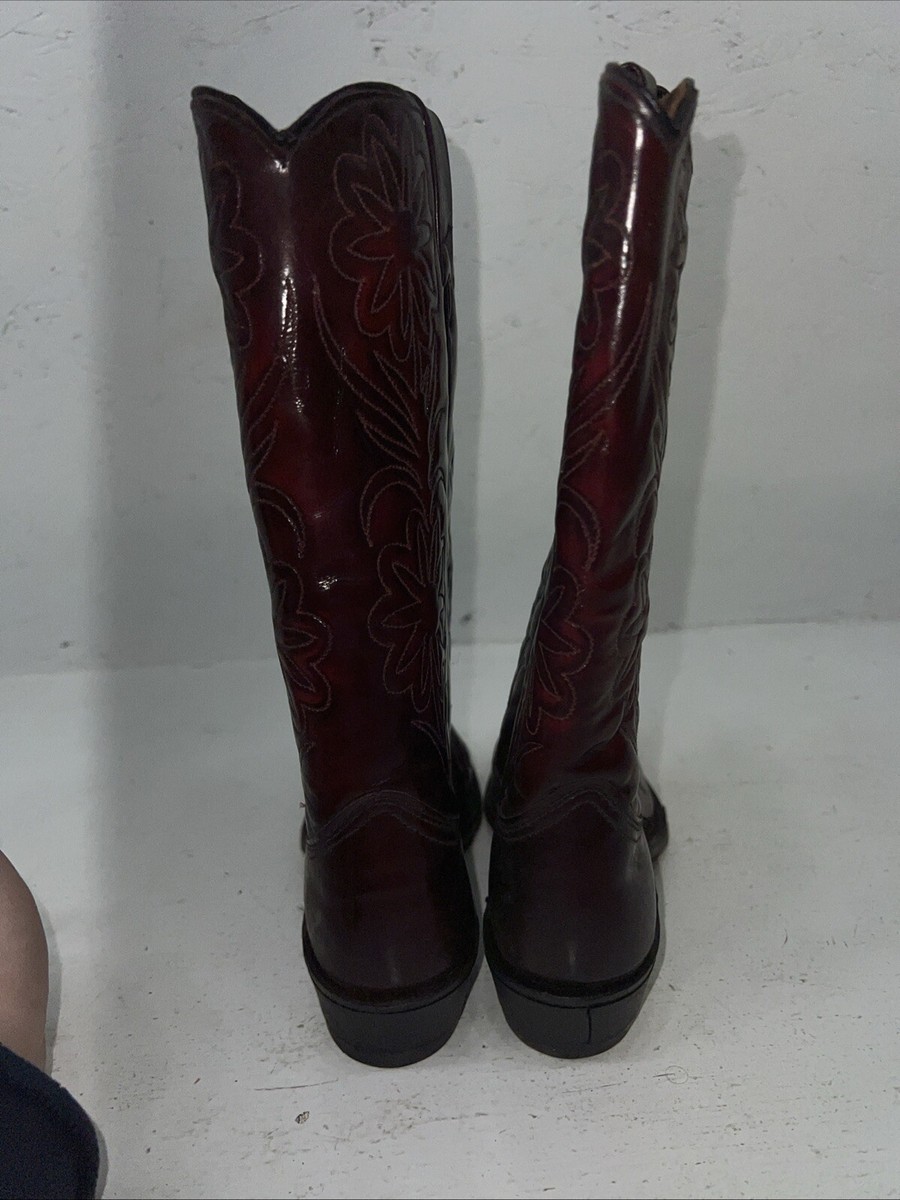 Bottes De Cowboy Femme Texas Brand - Marron - Taille US 6.5 - Cuir - Neuves