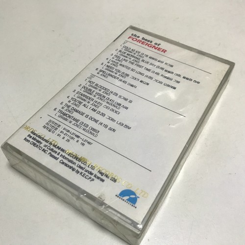 Foreigner The Best Of Foreigner Cassette Tape (SEALED) 1991 Korean Edition RARE! - Picture 2 of 3