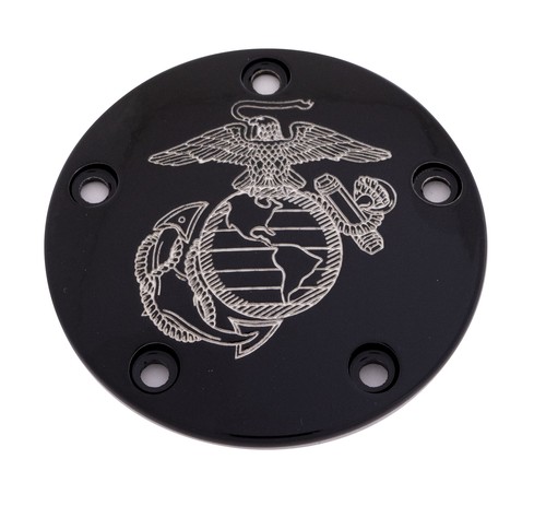 Cache Minuteur (timer Cover) Noir Pour Moto - Modèle ARM02-63BG Army - Custom Engraving - Neuf