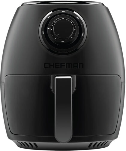 Chefman TurboFry 3.6 Qt. Analog Air Fryer, Dual Dial Control - Black