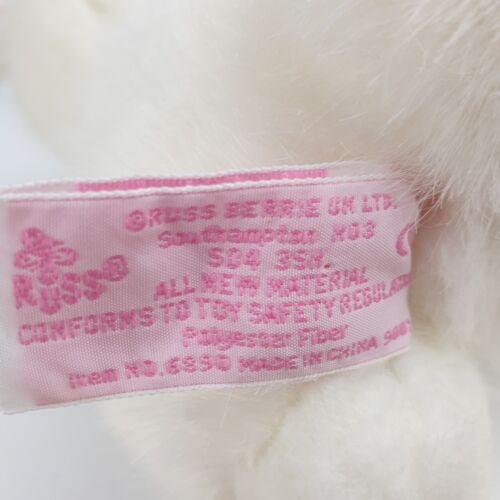 RUSS Berrie Luv Pet ROSEY Easter Bunny Rabbit White 20 cm Cuddly Soft Toy Plush - Picture 11 of 13