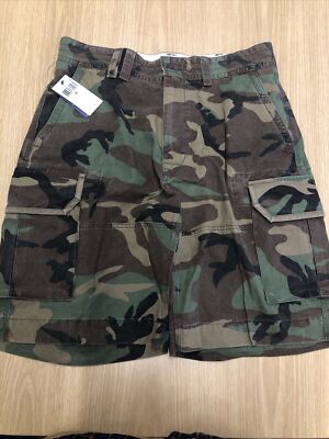 NWT Men's Polo Ralph Lauren Camouflage Camo Sz32 Cargo Shorts Army