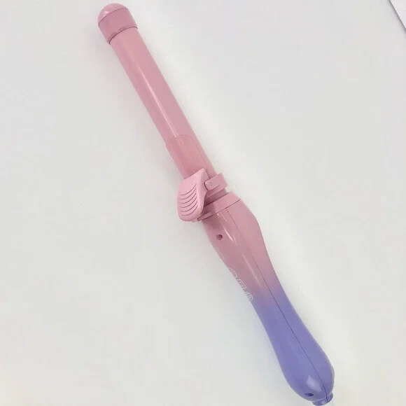 Beachwaver B1 Curling Iron Yellow-PINK  1" Barrell NEW IN Box Malibu Sunrise