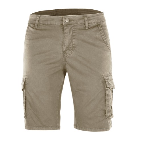 Bermuda Uomo Cargo Cotone Shorts Multitasche Corto Con Tasconi VEQUE - Foto 24 di 35