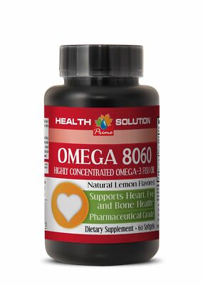 .Product of Norway Pharmaceutical Grade OMEGA 8060 3000mg - 1 Bottle 60 Capsules