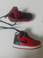 Nike Air Jordan Retro 1 Mid Reverse Bred 2021 Basketball shoes Toddler Sz 7C
