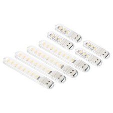 USB Night Light 8 Pack Portable Plug-in Mini LED Lamp Stick for Home Decor Re...