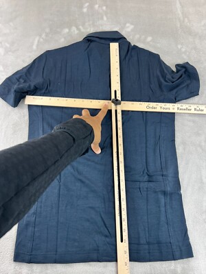 Rapha Polo Shirt Mens Small Navy NEW Solid MERINO Wool Cycling