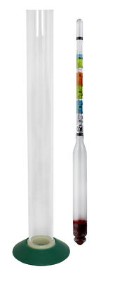 Home Brew Ohio Triple Scale Hydrometer and Test Jar Combo