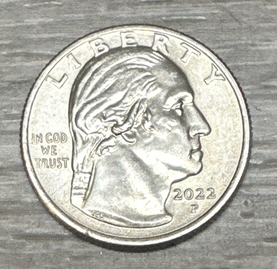 Drooling George ( Maya Angelou ) quarter error coin 2022 D