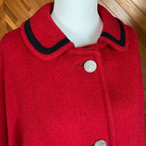 Vintage 50s Trachtenhaus Full Lined Wool Cape - Picture 8 of 8